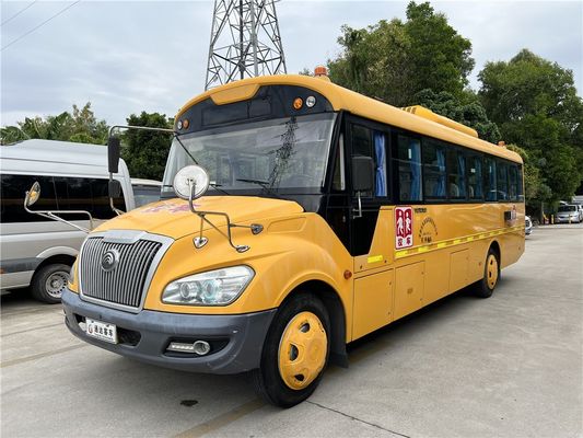 YuTong 46 θέσεις Ανακαινισμένο σχολικό λεωφορείο Κίτρινο χειροκίνητο κιβώτιο ταχυτήτων