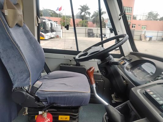 Shang Rao Δεύτερο Χρήμα 52 θέσεις λεωφορείο LHD θέση διεύθυνσης Ντίζελ Προεξουσιαζόμενα σχολικά λεωφορεία