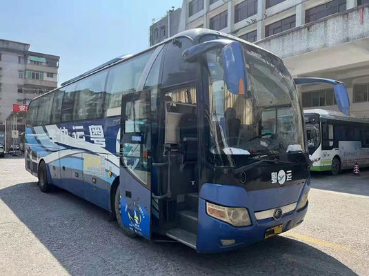 Ανθεκτικό μεταχειρισμένο λεωφορείο Yutong 47 θέσεις LHD μεταχειρισμένο ταξιδιωτικό λεωφορείο με 2 πόρτες