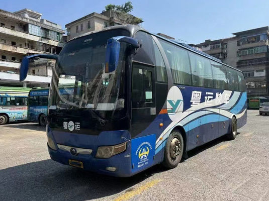 Ανθεκτικό μεταχειρισμένο λεωφορείο Yutong 47 θέσεις LHD μεταχειρισμένο ταξιδιωτικό λεωφορείο με 2 πόρτες
