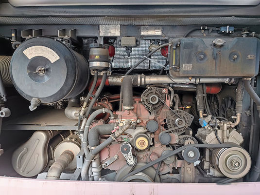 Πολυτελή Ροζ Μεταχειρισμένα Λεωφορεία Euro 5 LHD Μεταχειρισμένο Ντιζελοκίνητο Λεωφορείο Shuttle Προς Πώληση