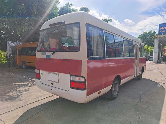 23 θέσεις Toyota Coaster μεταχειρισμένο ταξιδιωτικό λεωφορείο με χειροκίνητο κιβώτιο