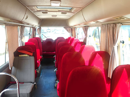 23 θέσεις Toyota Coaster μεταχειρισμένο ταξιδιωτικό λεωφορείο με χειροκίνητο κιβώτιο