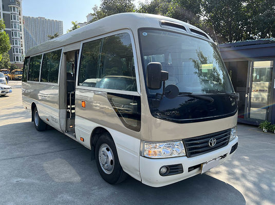 ISO μεταχειρισμένο Toyota Coaster Bus 20 θέσεις Χρησιμοποιημένα επιβατικά λεωφορεία