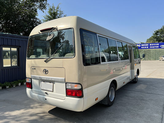 ISO μεταχειρισμένο Toyota Coaster Bus 20 θέσεις Χρησιμοποιημένα επιβατικά λεωφορεία