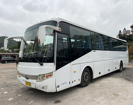 12m 57seats LHD Χρησιμοποιούμενο λεωφορείο Yutong Diesel Engine Coach Λεωφορείο 1 πόρτα Χρησιμοποιούμενα εμπορικά λεωφορεία