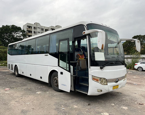 12m 57seats LHD Χρησιμοποιούμενο λεωφορείο Yutong Diesel Engine Coach Λεωφορείο 1 πόρτα Χρησιμοποιούμενα εμπορικά λεωφορεία