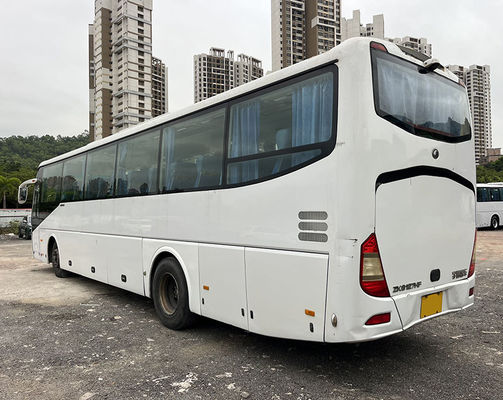 12m 57seats LHD Χρησιμοποιούμενο λεωφορείο Yutong Diesel Engine Coach Λεωφορείο 1 πόρτα Χρησιμοποιούμενα εμπορικά λεωφορεία