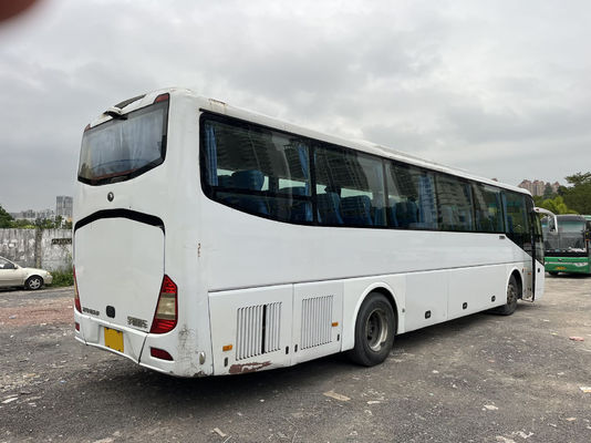 12m 57seats LHD Χρησιμοποιούμενο λεωφορείο Yutong Diesel Engine Coach Λεωφορείο 1 πόρτα Χρησιμοποιούμενα εμπορικά λεωφορεία