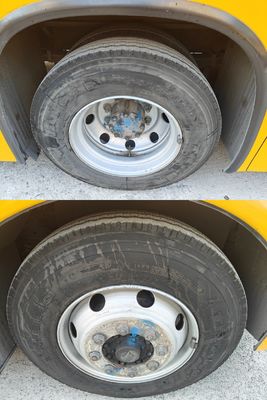 56 θέσεις Χρησιμοποιούμενο κίτρινο σχολικό λεωφορείο με ανελκυστήρα αναπηρικών καρέκλων και καύσιμο ντίζελ