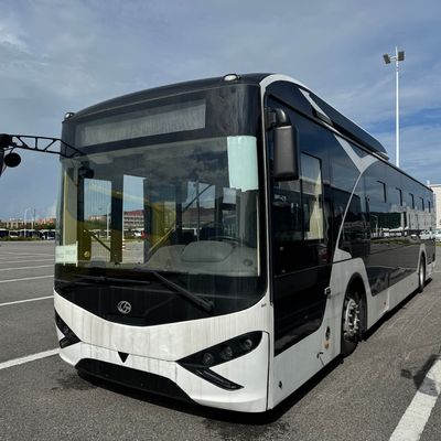 EV Zonson Secong-hand λεωφορείο πόλης για 2 πόρτες επιβατών και λευκό εξωτερικό