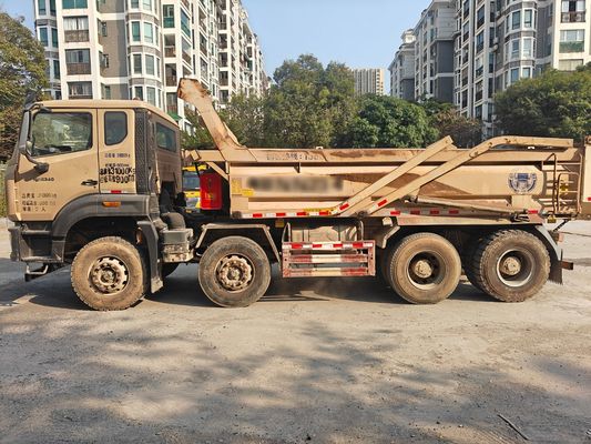 Δίθεσιο Κίτρινο Μεταχειρισμένο Ανατρεπόμενο Φορτηγό Howo Παραγωγής 2019
