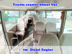 Χρησιμοποιημένο λεωφορείο Coaster bus toyota με χειροκίνητο κιβώτιο ταχυτήτων και ντίζελ τύπου 23seats
